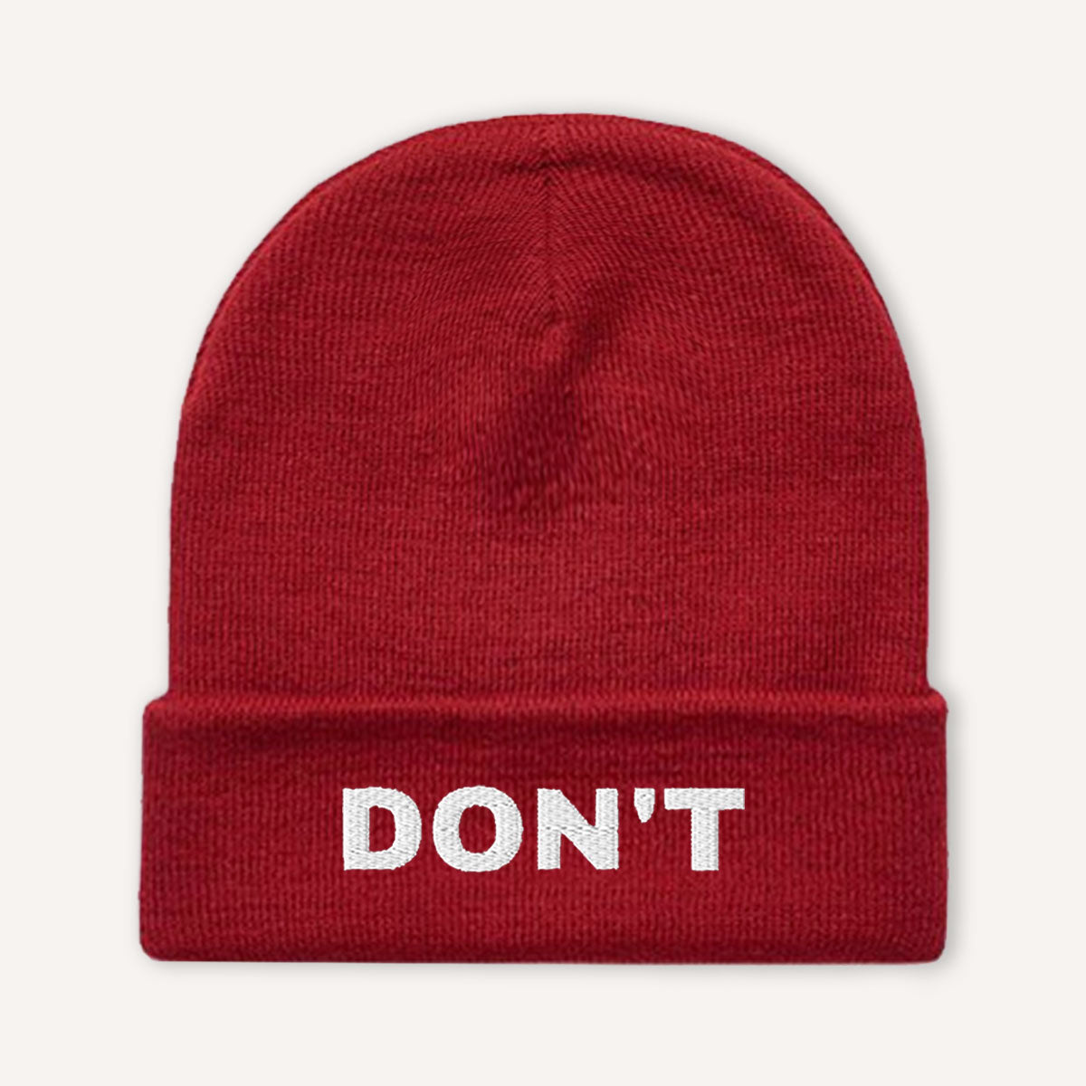 Don't Embroidered Beanie Hat-Feminist Apparel, Feminist Gift, Feminist Cuffed Beanie Hat, BB45-The Spark Company