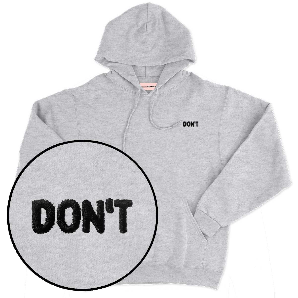 Don't Embroidered Hoodie-Feminist Apparel, Feminist Clothing, Feminist Hoodie, JH001-The Spark Company