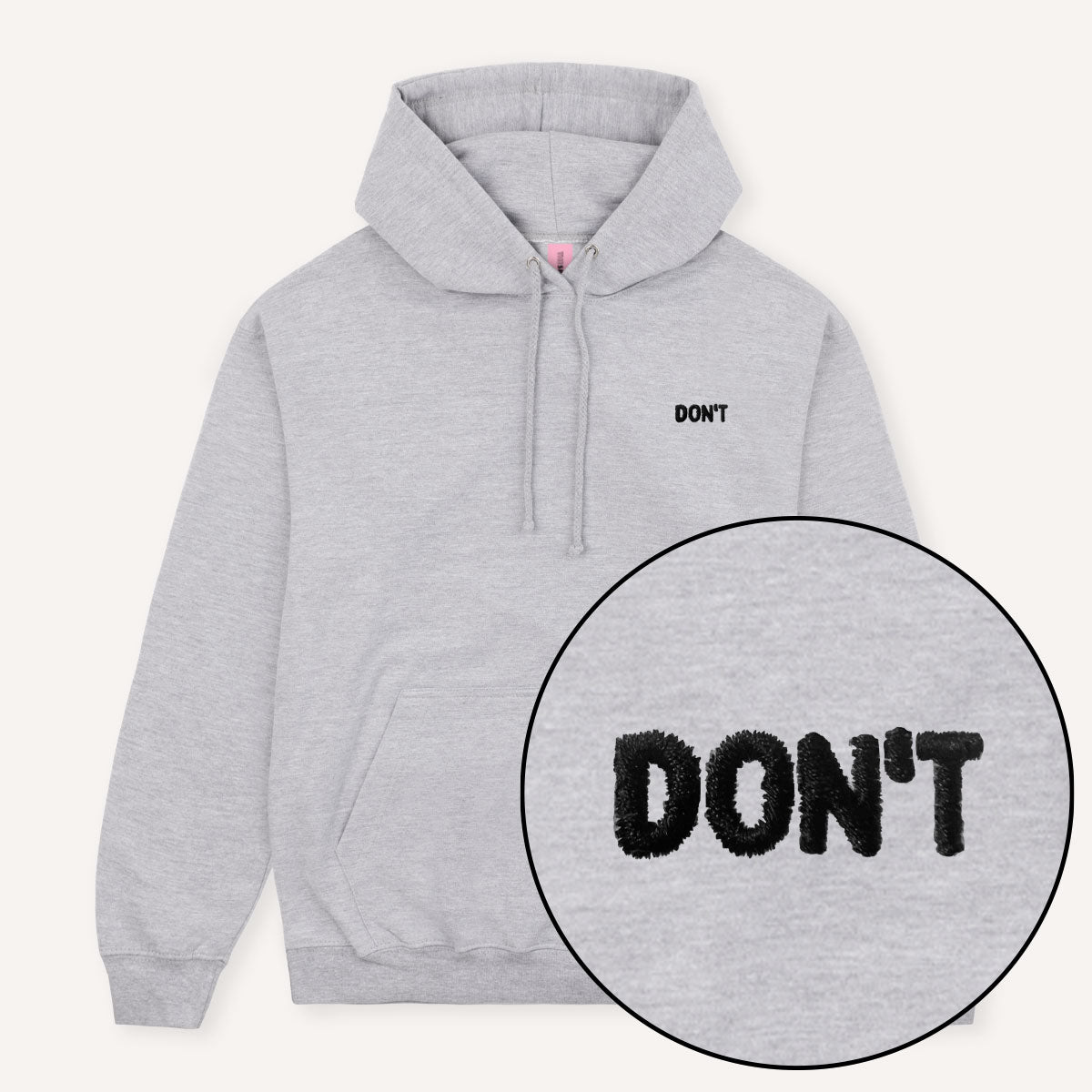 Don't Embroidered Hoodie-Feminist Apparel, Feminist Clothing, Feminist Hoodie, JH001-The Spark Company