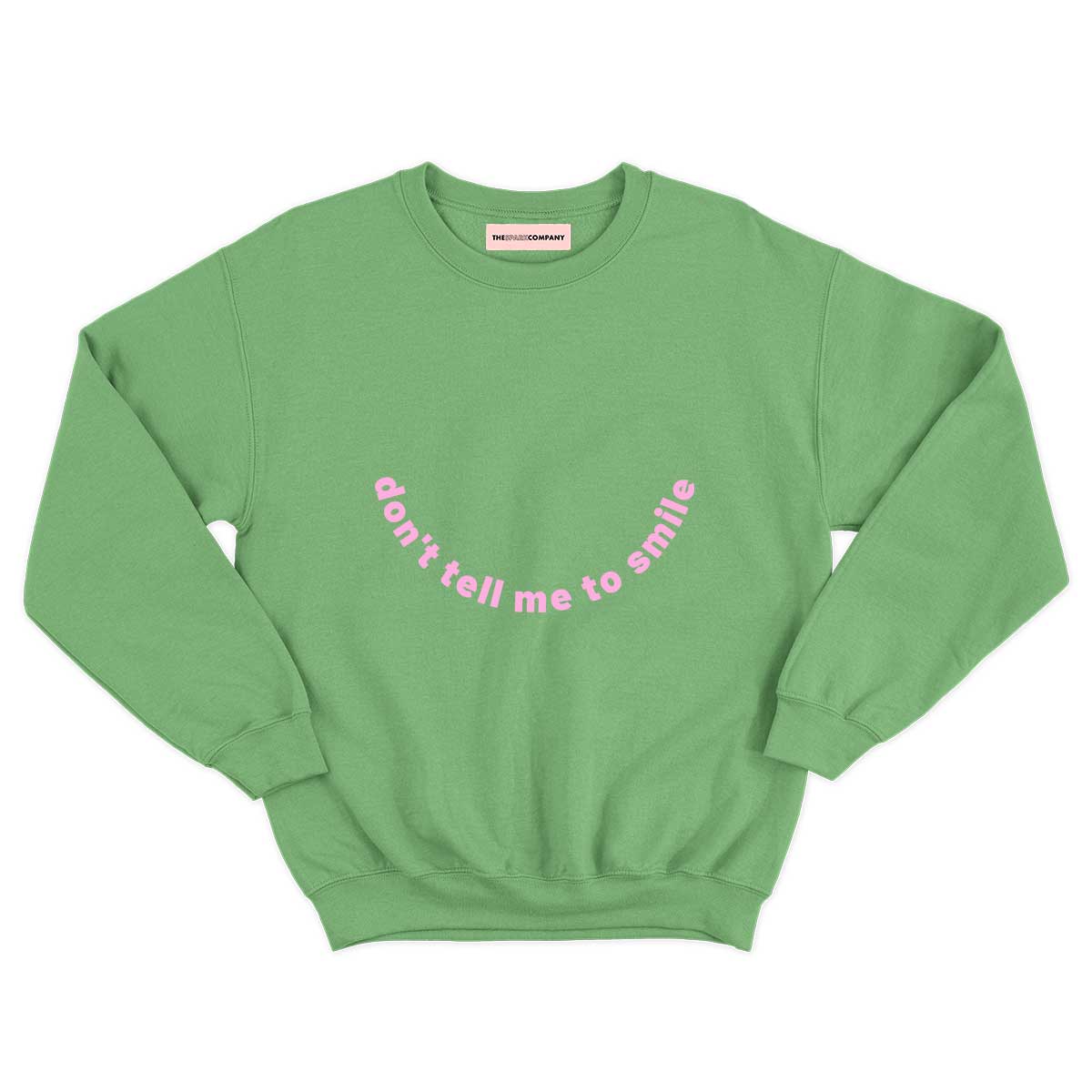 Don't Tell Me To Smile Kids Sweatshirt (Unisex)-Feminist Apparel, Feminist Clothing, Feminist Kids Sweatshirt, JH030B-The Spark Company