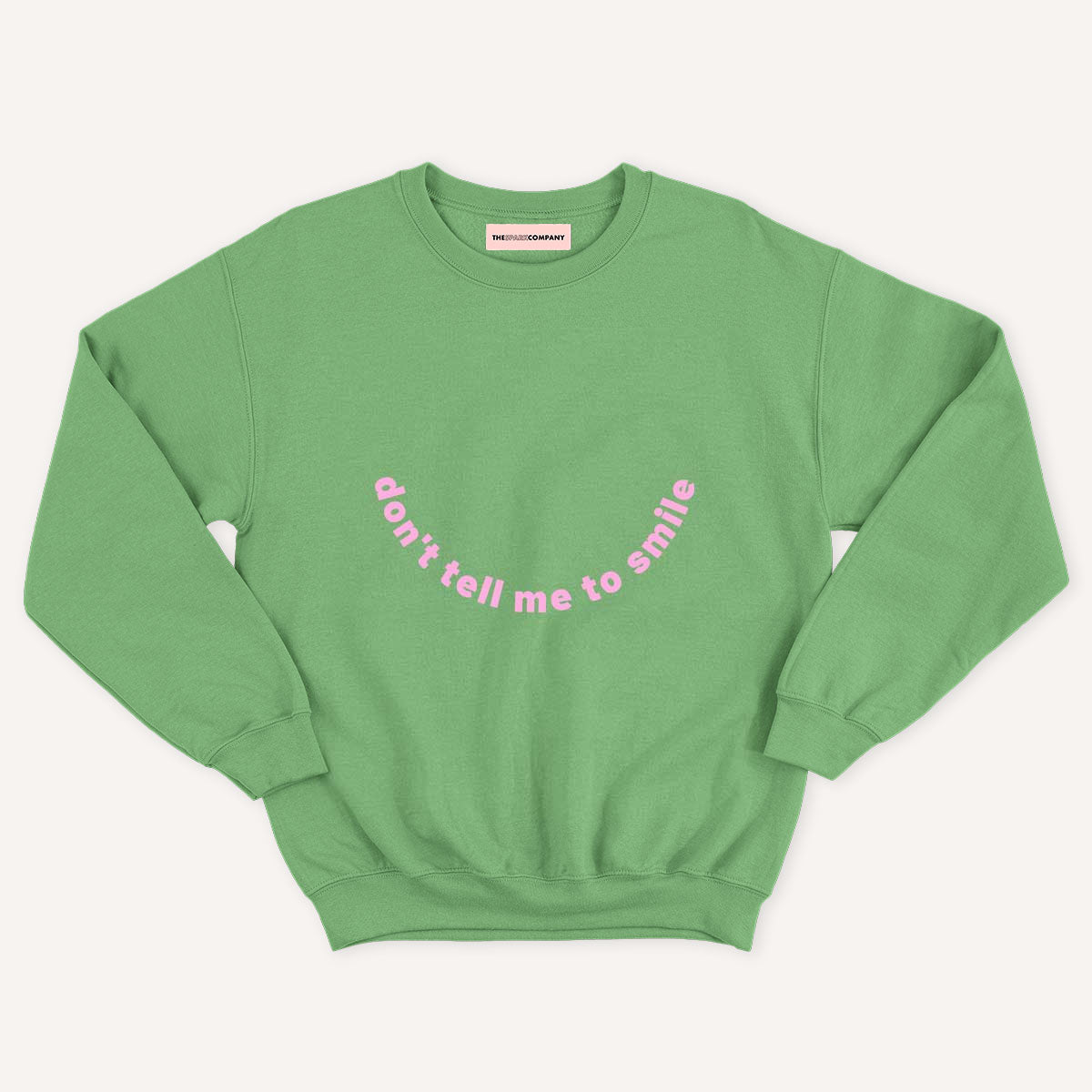Don't Tell Me To Smile Kids Sweatshirt (Unisex)-Feminist Apparel, Feminist Clothing, Feminist Kids Sweatshirt, JH030B-The Spark Company