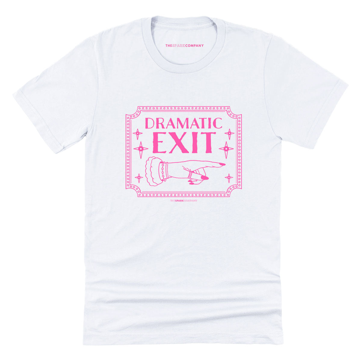 Dramatic Exit T-Shirt-Feminist Apparel, Feminist Clothing, Feminist T Shirt, BC3001-The Spark Company