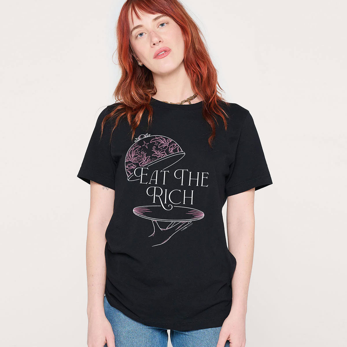 Eat The Rich T-Shirt-Feminist Apparel, Feminist Clothing, Feminist T Shirt, BC3001-The Spark Company