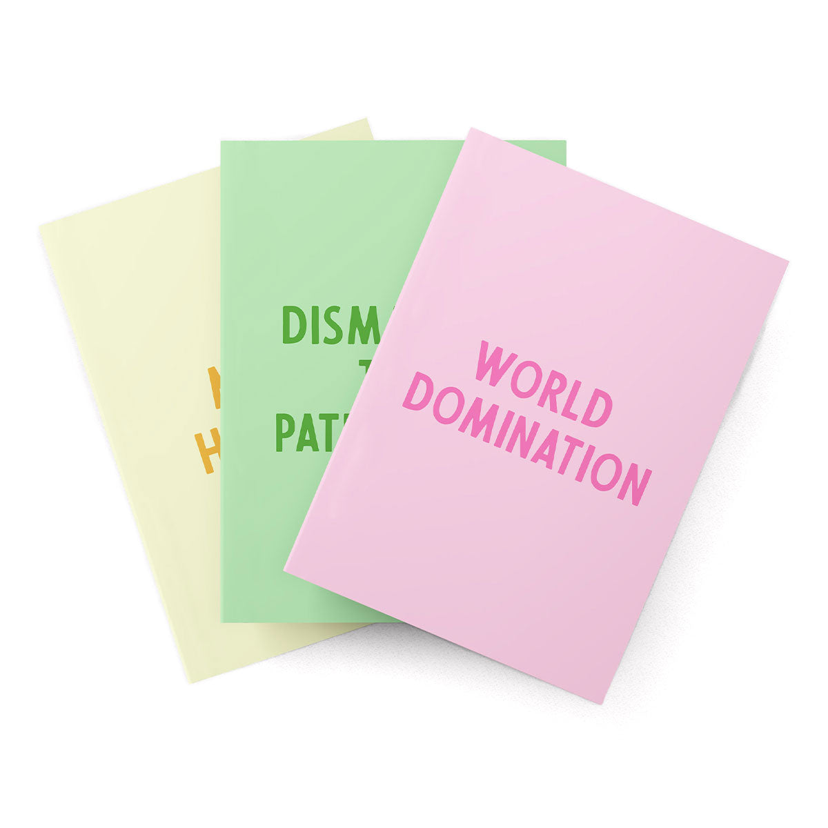 Empowering Notebooks (3 Pack)-Feminist Apparel, Feminist Gift, Feminist Notebook-The Spark Company