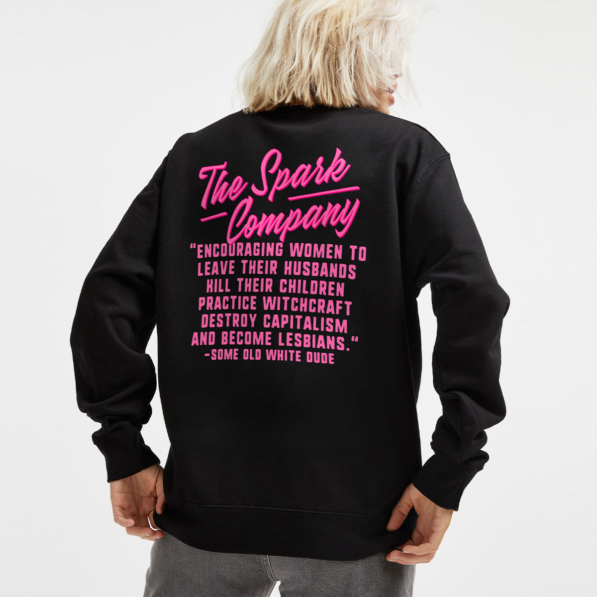 Encouraging Women Quote Sweatshirt-Feminist Apparel, Feminist Clothing, Feminist Sweatshirt, JH030-The Spark Company