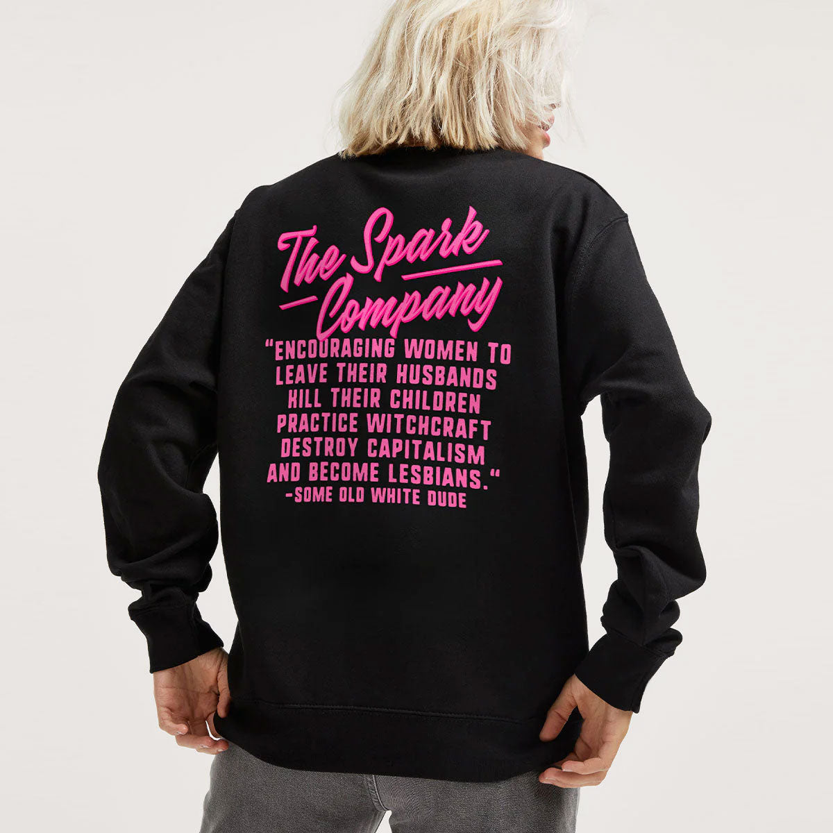 Encouraging Women Quote Sweatshirt-Feminist Apparel, Feminist Clothing, Feminist Sweatshirt, JH030-The Spark Company