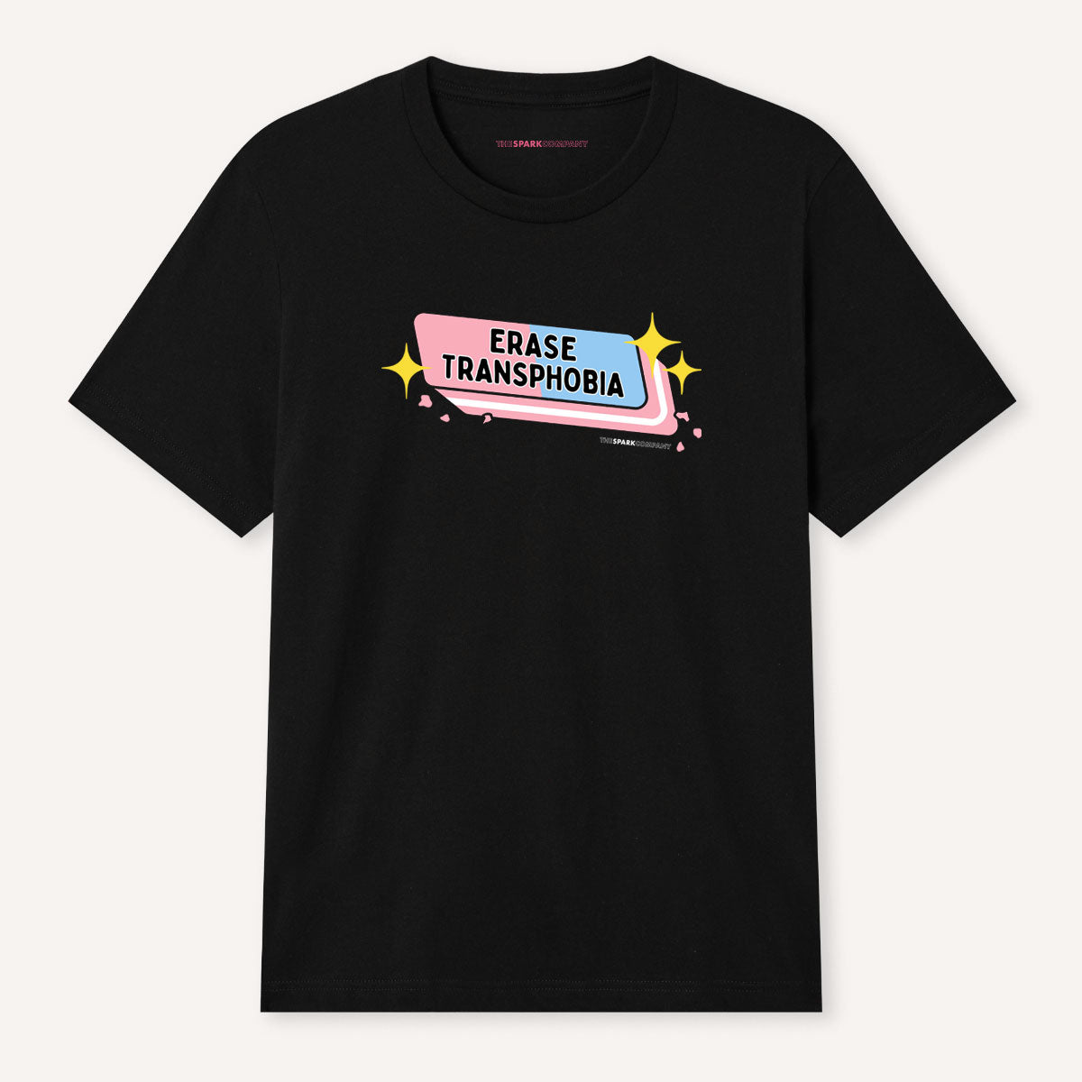 Erase Transphobia T-Shirt-LGBT Apparel, LGBT Clothing, LGBT T Shirt, BC3001-The Spark Company