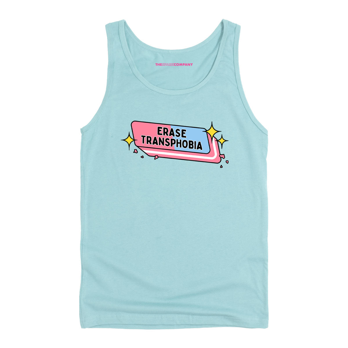 Erase Transphobia Tank Top-LGBT Apparel, LGBT Clothing, LGBT Tank, 03980-The Spark Company