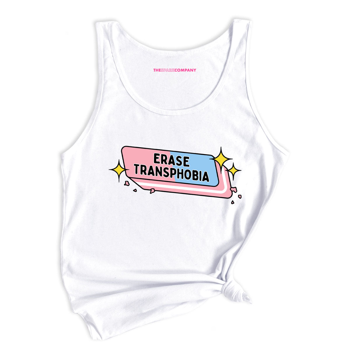 Erase Transphobia Tank Top-LGBT Apparel, LGBT Clothing, LGBT Tank, 03980-The Spark Company