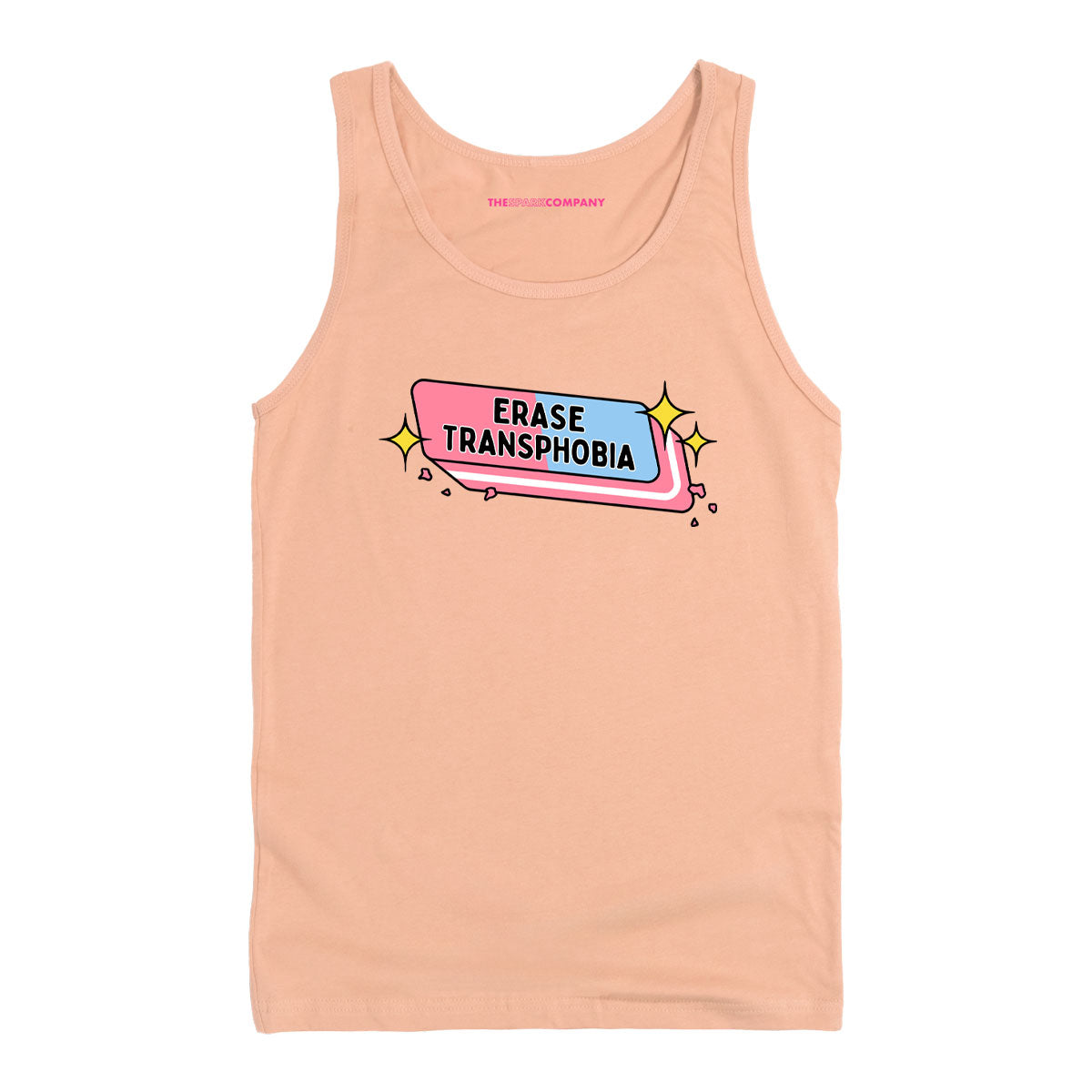 Erase Transphobia Tank Top-LGBT Apparel, LGBT Clothing, LGBT Tank, 03980-The Spark Company