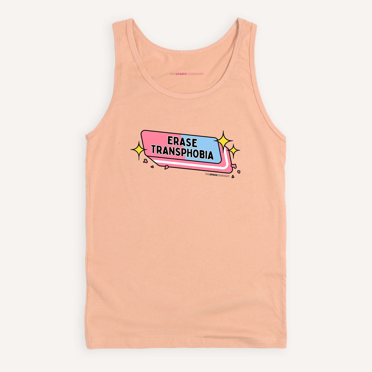 Erase Transphobia Tank Top-LGBT Apparel, LGBT Clothing, LGBT Tank, 03980-The Spark Company