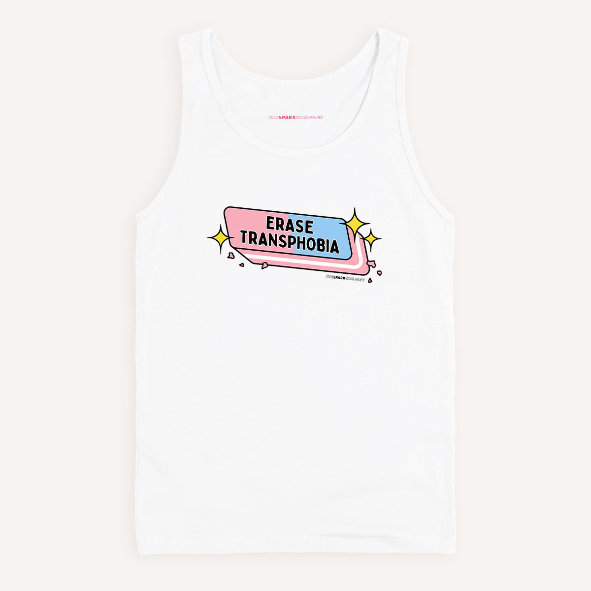 Erase Transphobia Tank Top-LGBT Apparel, LGBT Clothing, LGBT Tank, 03980-The Spark Company