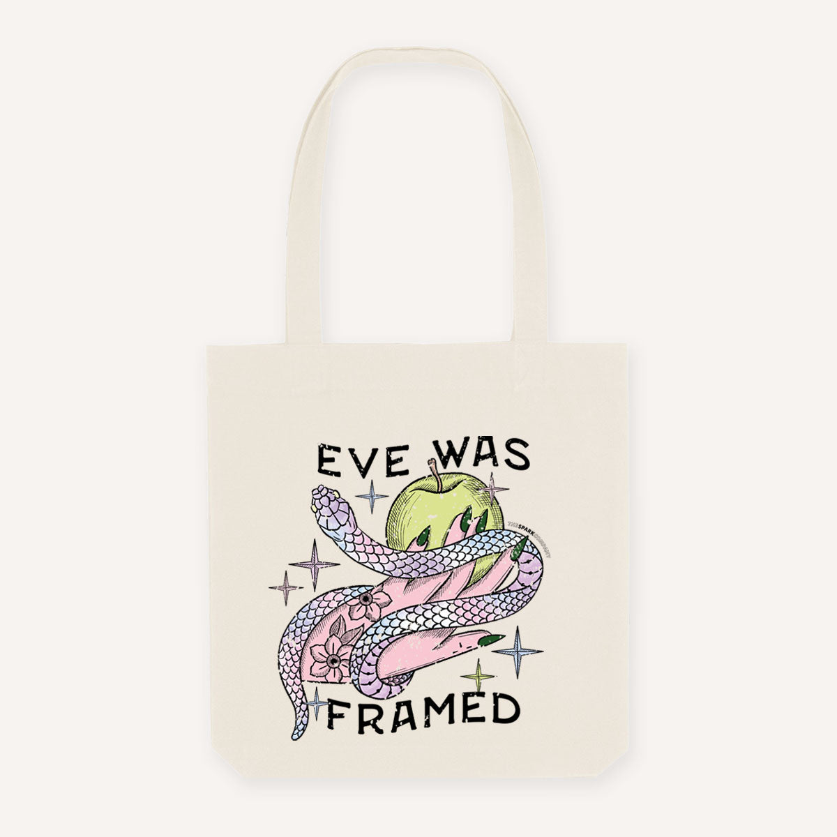 Eve Was Framed Strong As Hell Tote Bag-Feminist Apparel, Feminist Gift, Feminist Tote Bag-The Spark Company