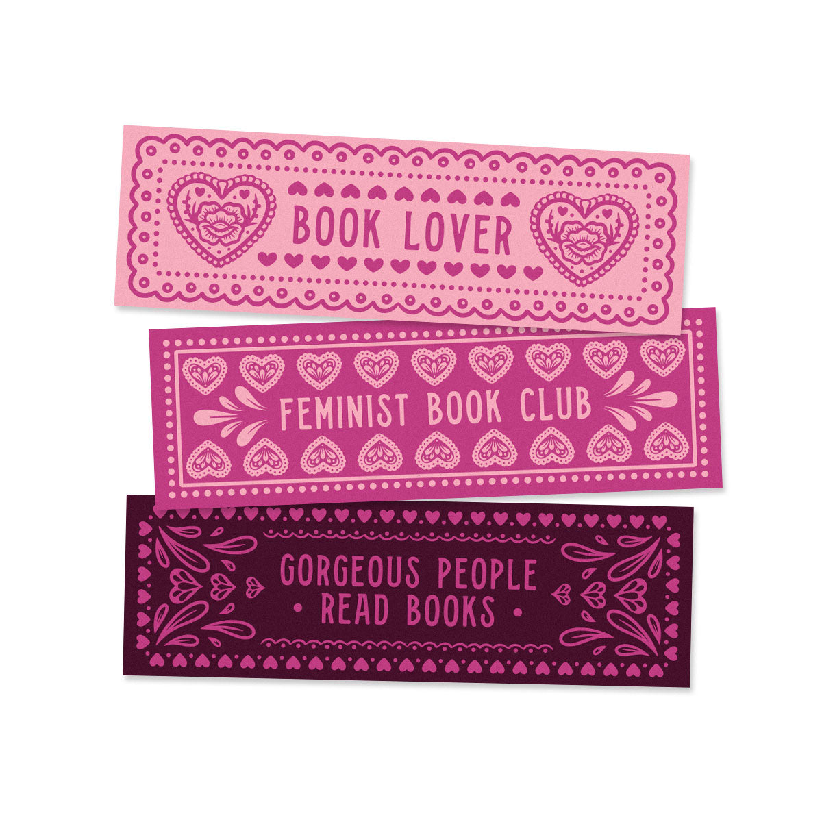 Feminist Book Club Bookmarks (3 Pack)-Feminist Apparel, Feminist Gift, Feminist Bookmark-The Spark Company