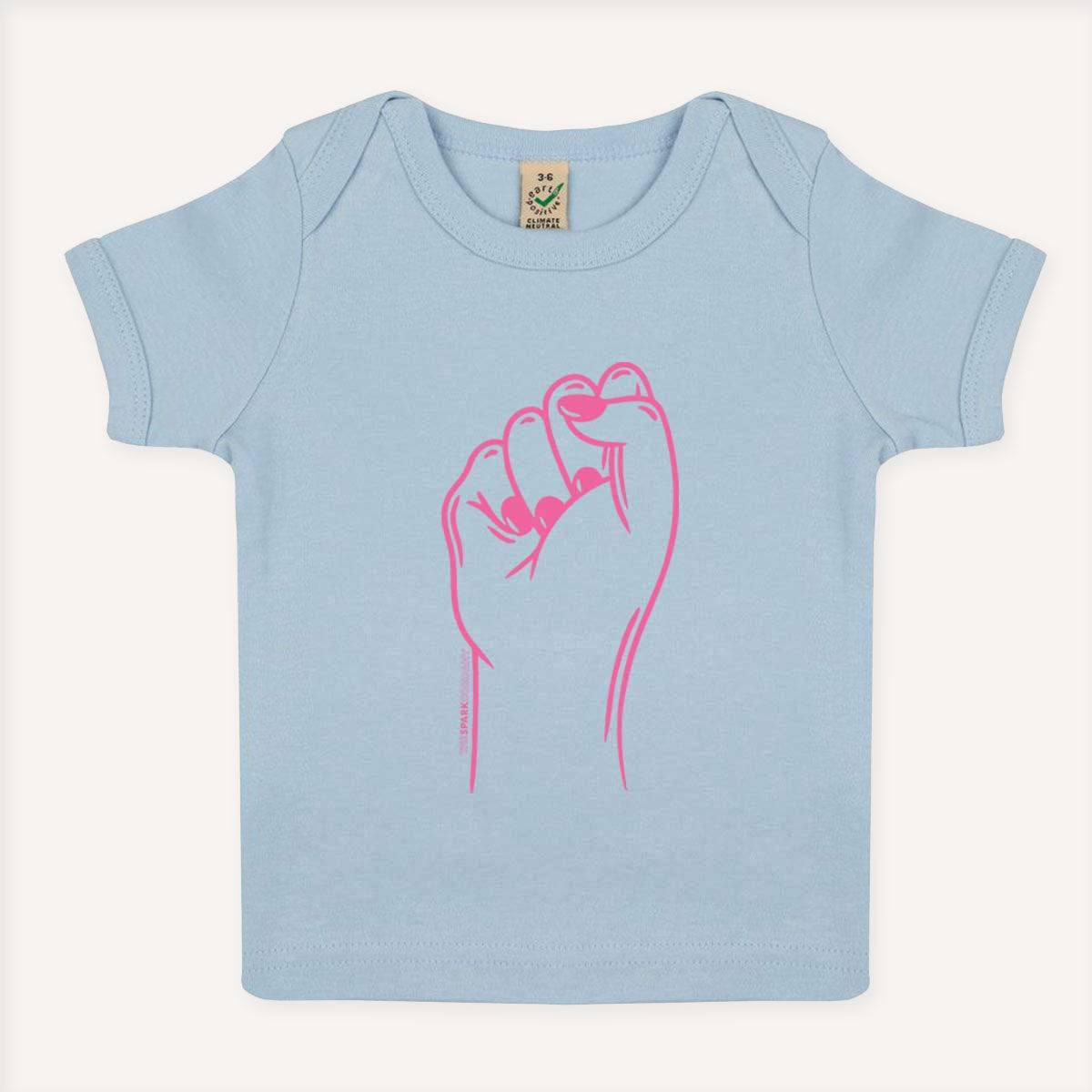 Feminist Fist Baby T-Shirt-Feminist Apparel, Feminist Clothing, Feminist Baby T Shirt, EPB01-The Spark Company