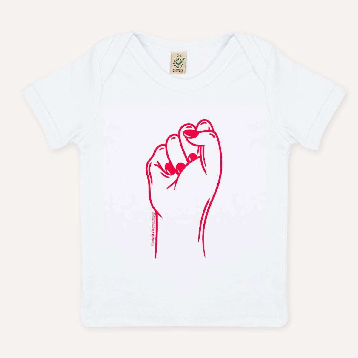 Feminist Fist Baby T-Shirt-Feminist Apparel, Feminist Clothing, Feminist Baby T Shirt, EPB01-The Spark Company