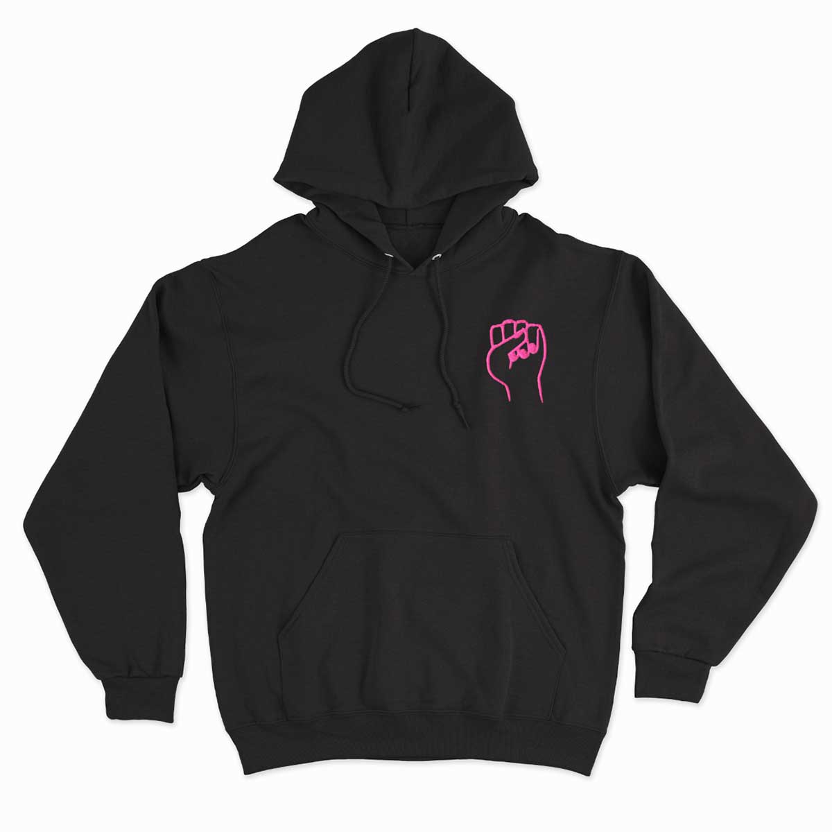 Feminist Fist Embroidered Hoodie-Feminist Apparel, Feminist Clothing, Feminist Hoodie, JH001-The Spark Company