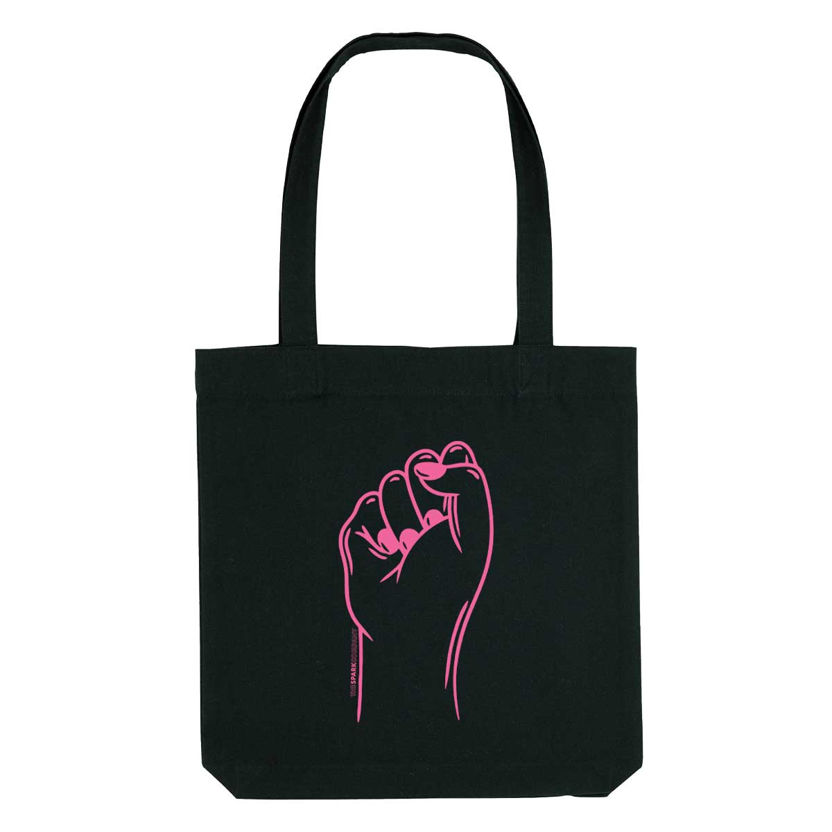 Feminist Fist Strong as Hell Tote Bag-Feminist Apparel, Feminist Gift, Feminist Tote Bag-The Spark Company