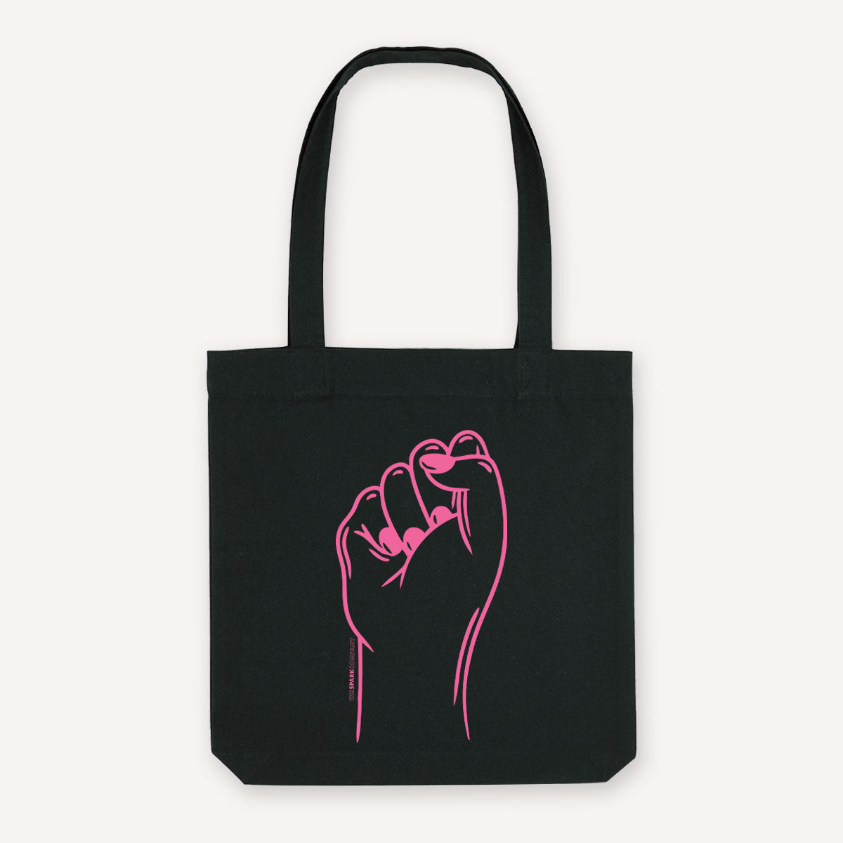 Feminist Fist Strong as Hell Tote Bag-Feminist Apparel, Feminist Gift, Feminist Tote Bag-The Spark Company