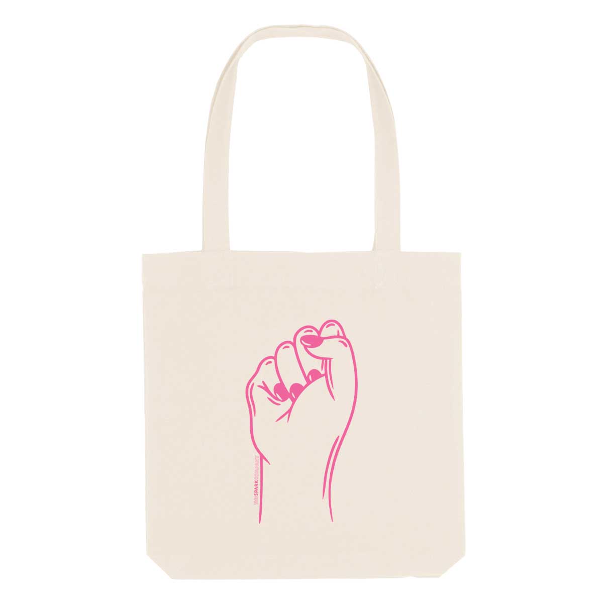 Feminist Fist Strong as Hell Tote Bag-Feminist Apparel, Feminist Gift, Feminist Tote Bag-The Spark Company