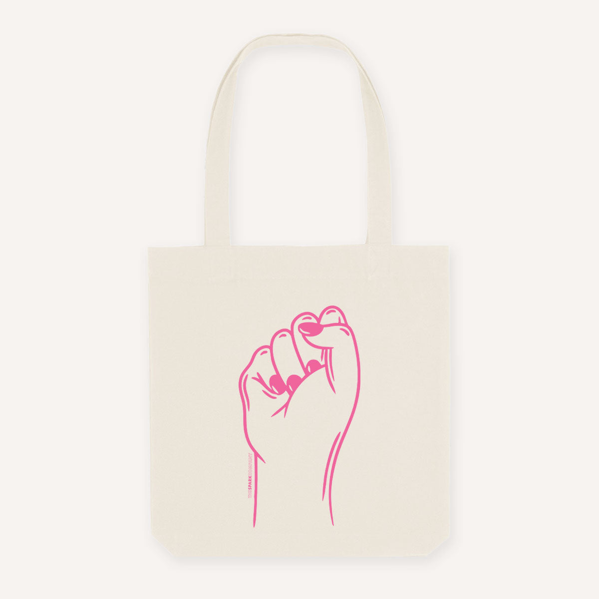Feminist Fist Strong as Hell Tote Bag-Feminist Apparel, Feminist Gift, Feminist Tote Bag-The Spark Company