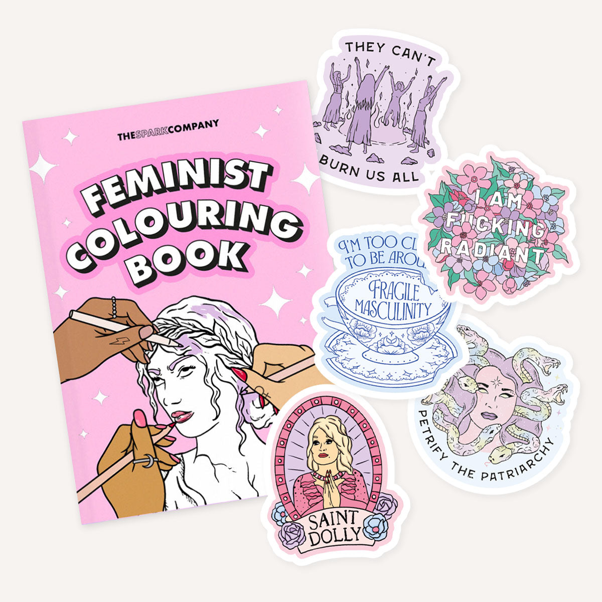 Feminist Illustrations Crafty Bundle-Feminist Stationery, Feminist Bundle-The Spark Company