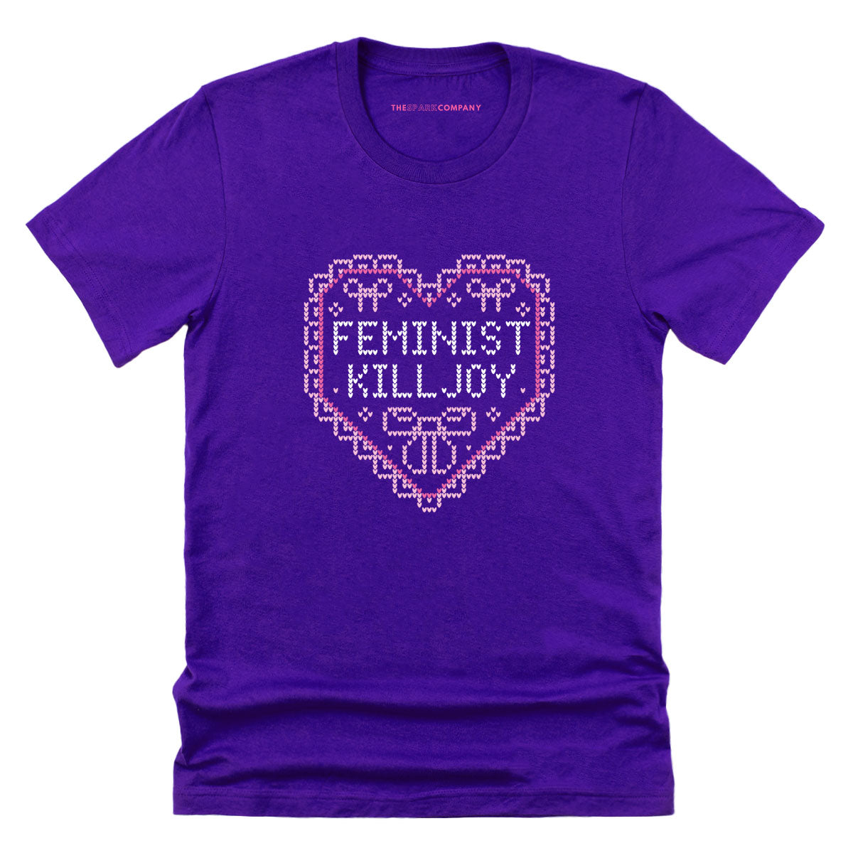 Feminist Killjoy Ugly Christmas T-Shirt-Feminist Apparel, Feminist Clothing, Feminist T Shirt, BC3001-The Spark Company