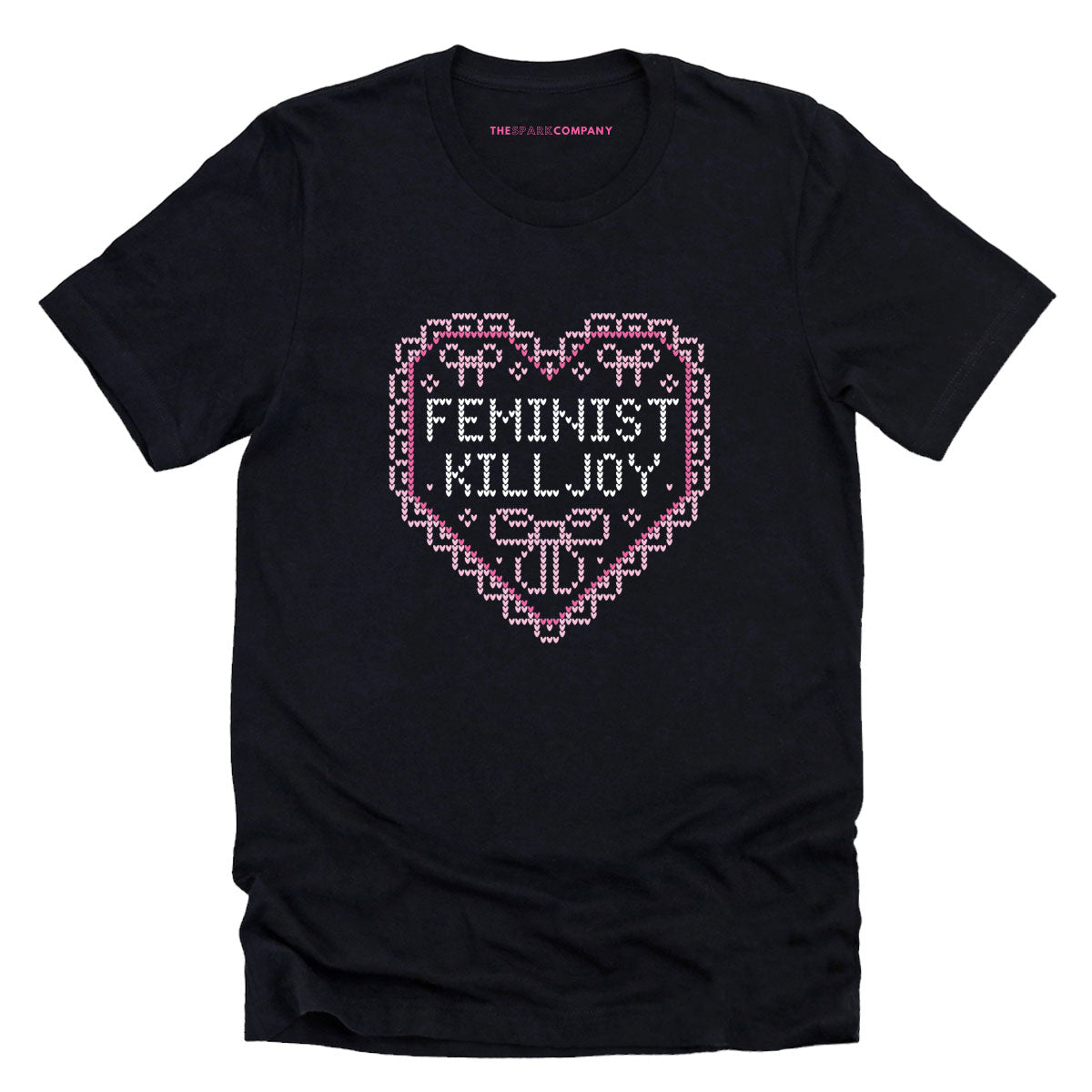 Feminist Killjoy Ugly Christmas T-Shirt-Feminist Apparel, Feminist Clothing, Feminist T Shirt, BC3001-The Spark Company