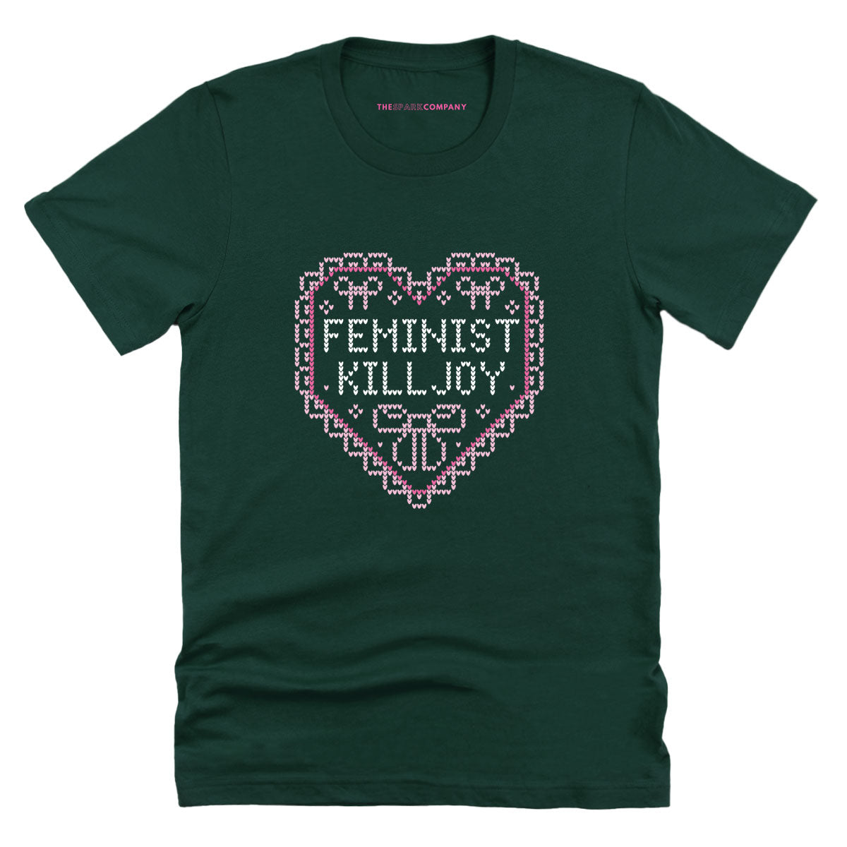 Feminist Killjoy Ugly Christmas T-Shirt-Feminist Apparel, Feminist Clothing, Feminist T Shirt, BC3001-The Spark Company