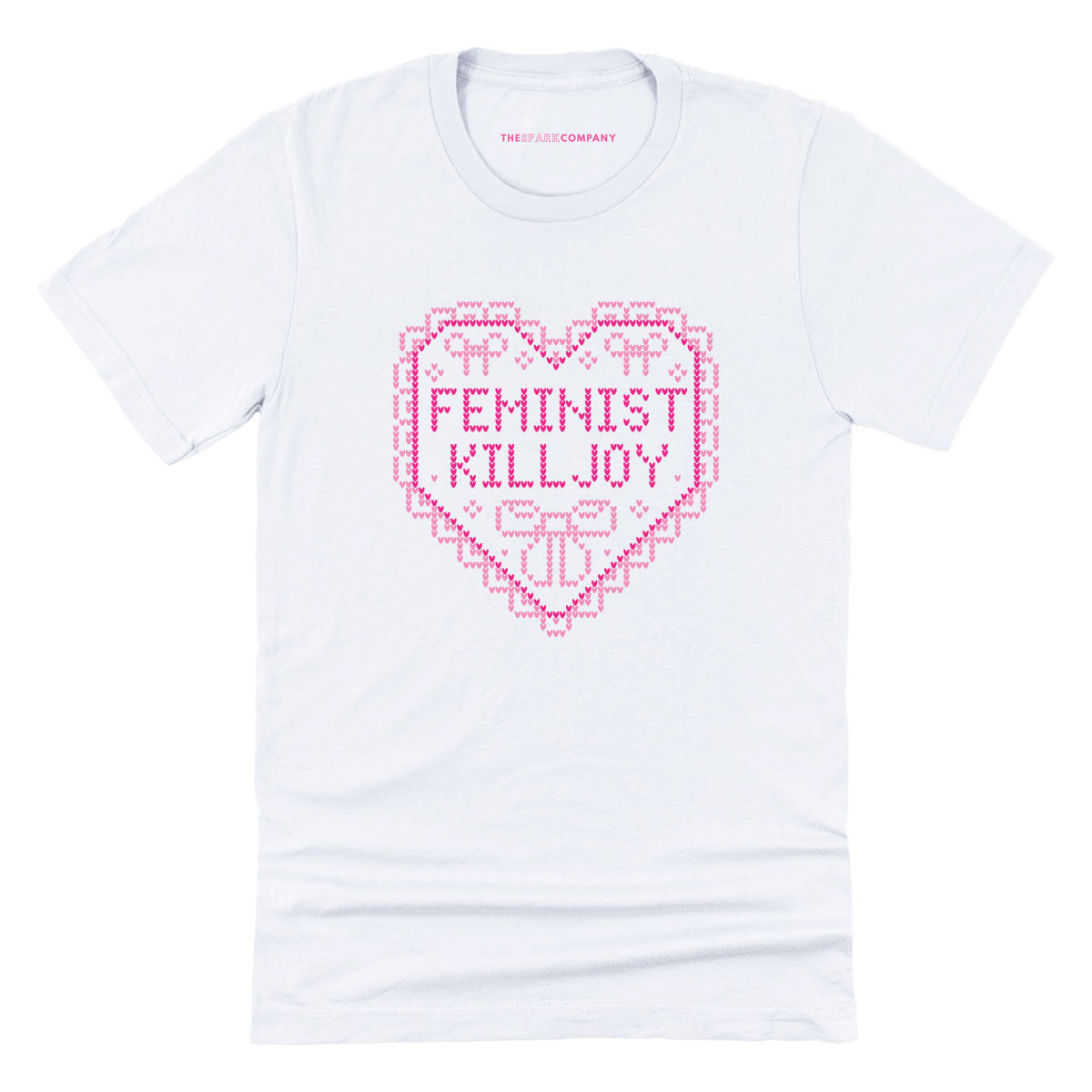 Feminist Killjoy Ugly Christmas T-Shirt-Feminist Apparel, Feminist Clothing, Feminist T Shirt, BC3001-The Spark Company
