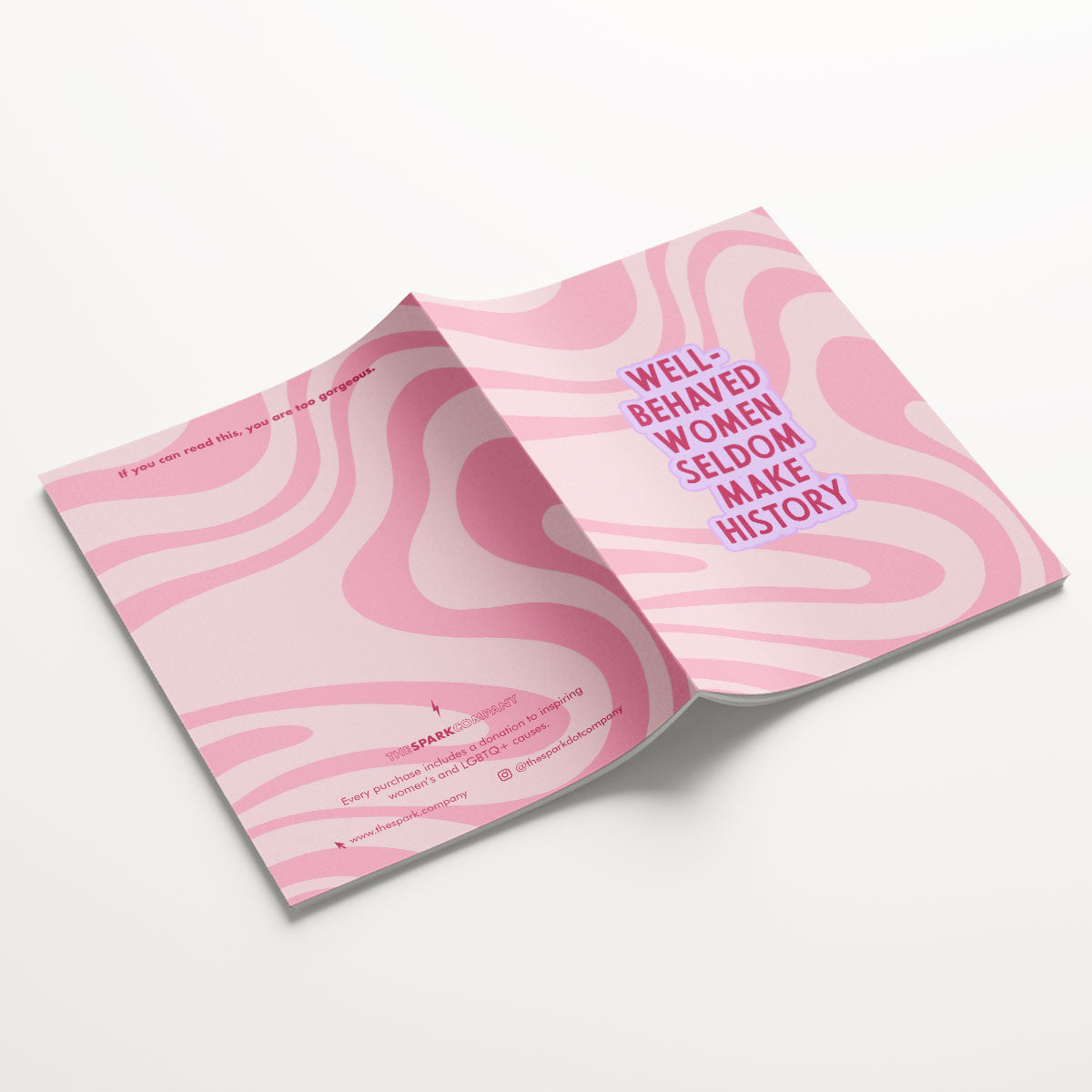 Feminist Motivation Notebooks (3 Pack)-Feminist Apparel, Feminist Gift, Feminist Notebook-The Spark Company