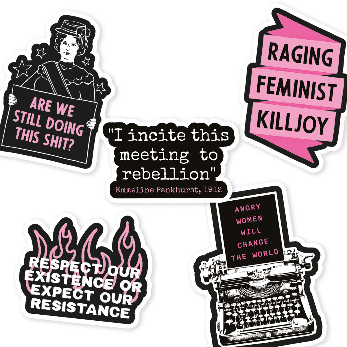 Feminist Revolution Sticker Pack-Feminist Apparel, Feminist Gift, Feminist Stickers-The Spark Company