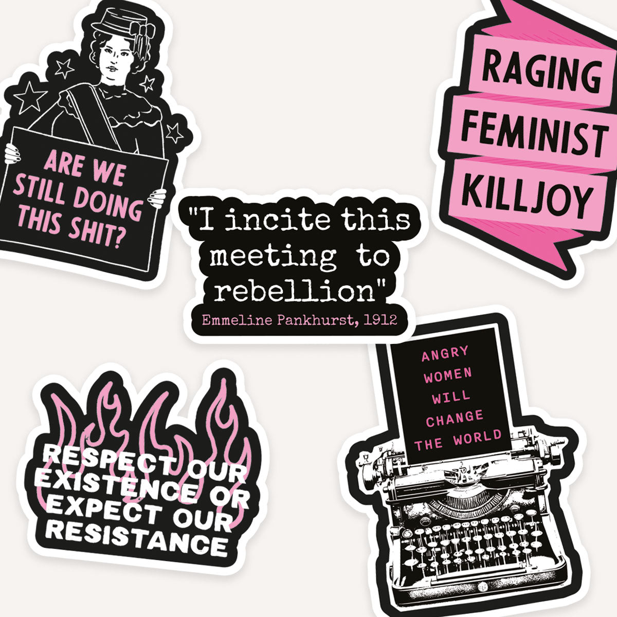 Feminist Revolution Sticker Pack-Feminist Apparel, Feminist Gift, Feminist Stickers-The Spark Company
