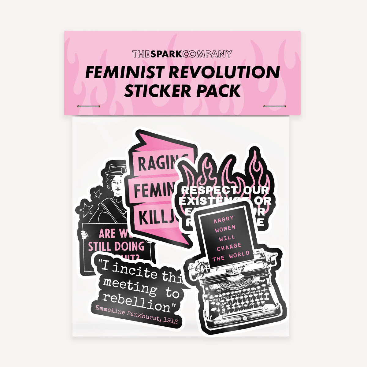 Feminist Revolution Sticker Pack-Feminist Apparel, Feminist Gift, Feminist Stickers-The Spark Company