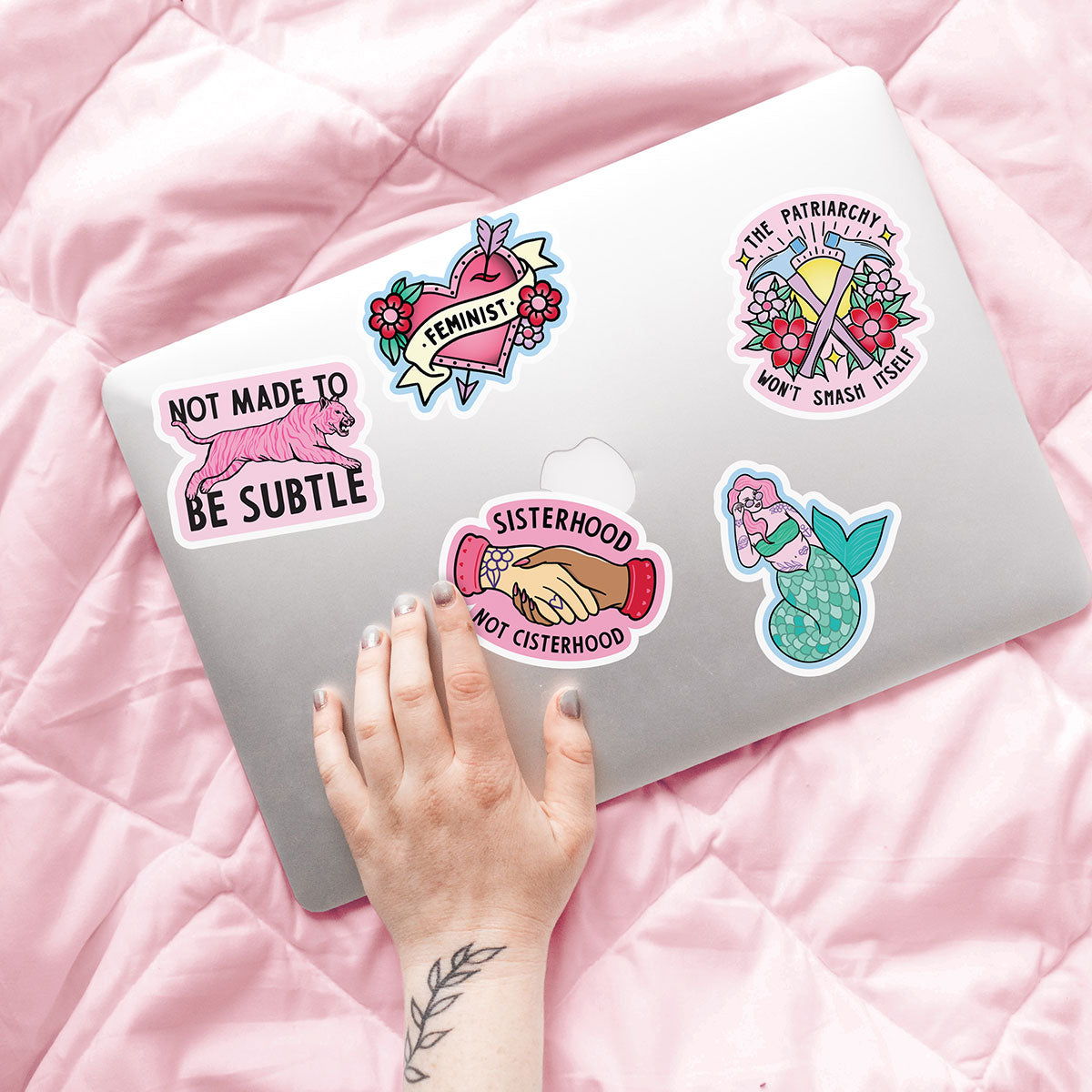 Feminist Tattoo Sticker Pack-Feminist Apparel, Feminist Gift, Feminist Stickers-The Spark Company