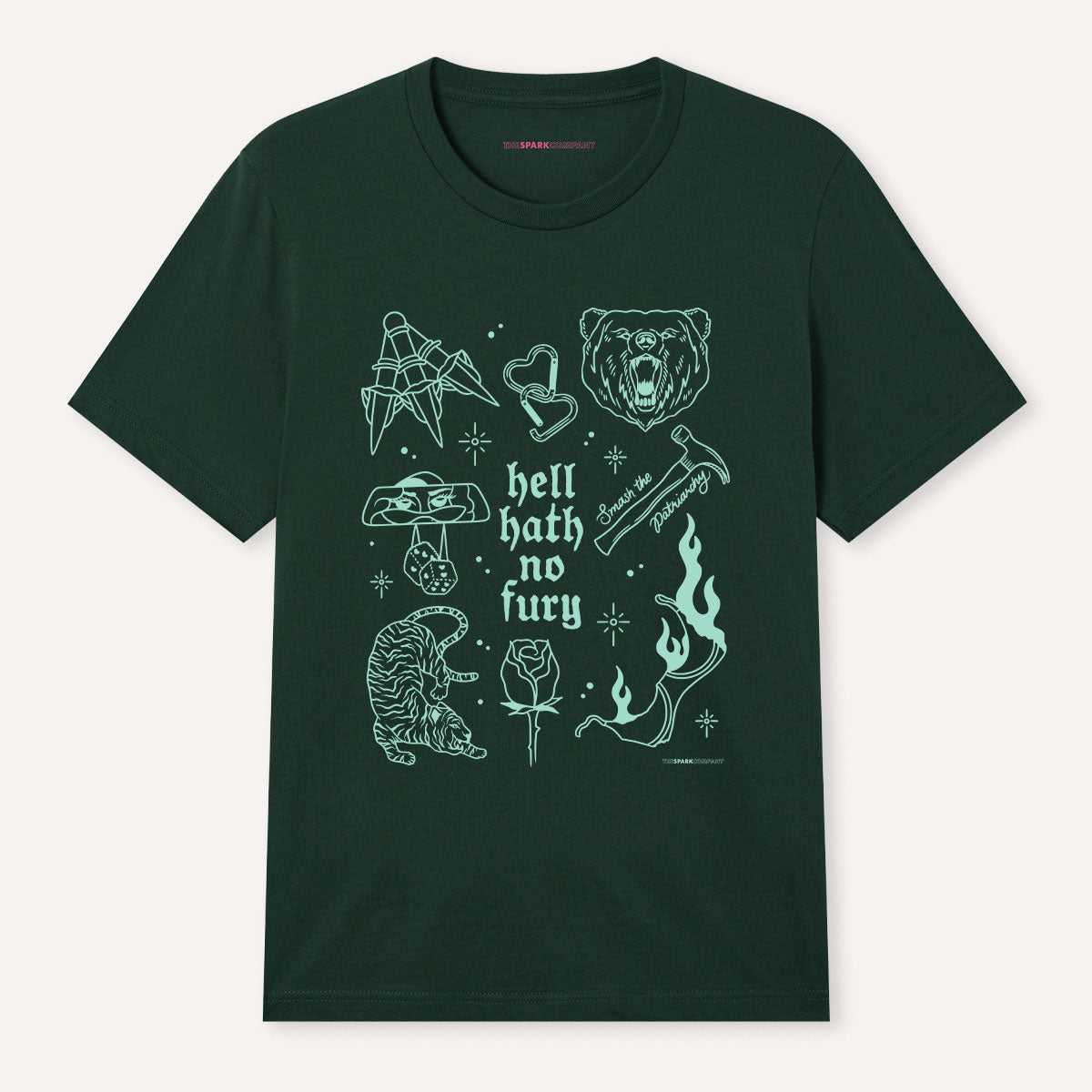 Femme Fatale Flash T-Shirt-Feminist Apparel, Feminist Clothing, Feminist T Shirt, BC3001-The Spark Company