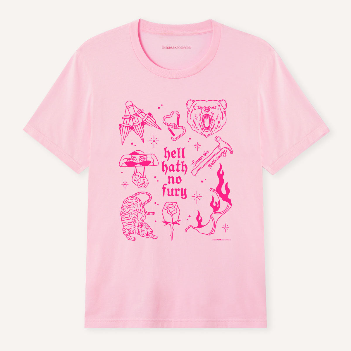 Femme Fatale Flash T-Shirt-Feminist Apparel, Feminist Clothing, Feminist T Shirt, BC3001-The Spark Company