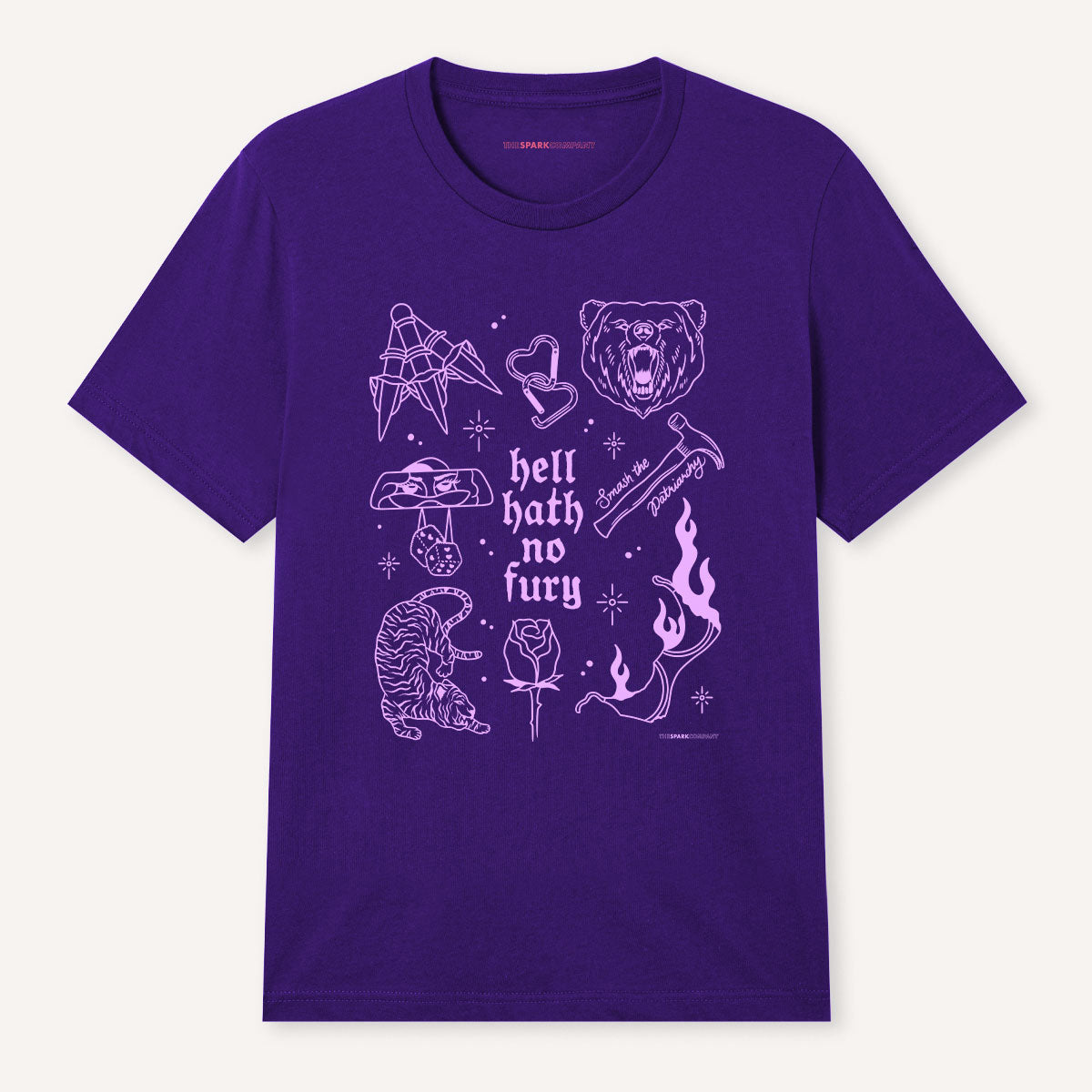 Femme Fatale Flash T-Shirt-Feminist Apparel, Feminist Clothing, Feminist T Shirt, BC3001-The Spark Company