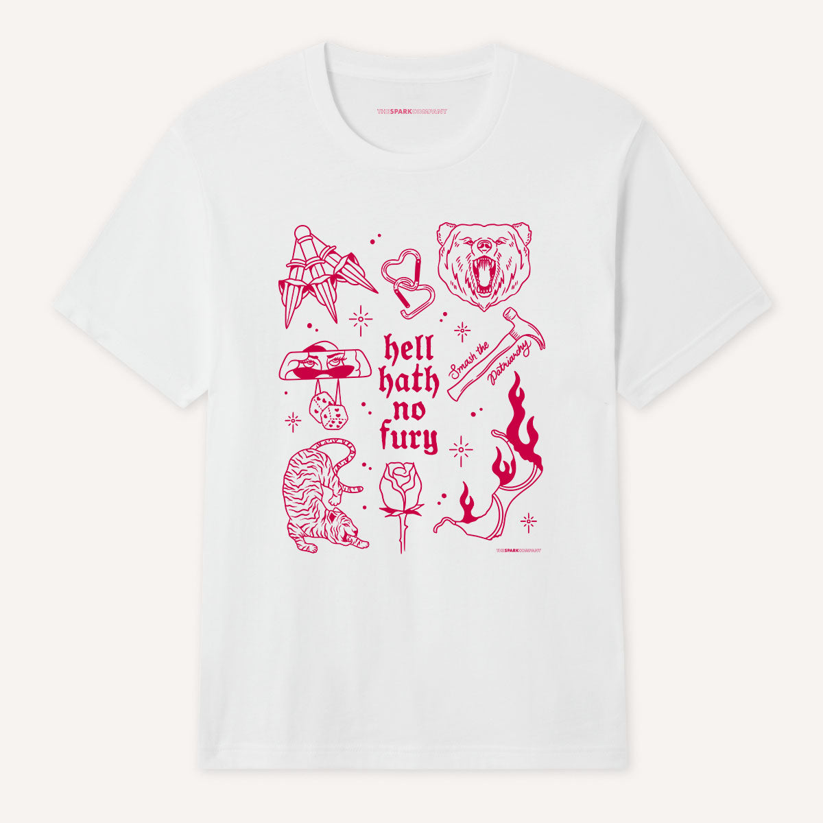 Femme Fatale Flash T-Shirt-Feminist Apparel, Feminist Clothing, Feminist T Shirt, BC3001-The Spark Company