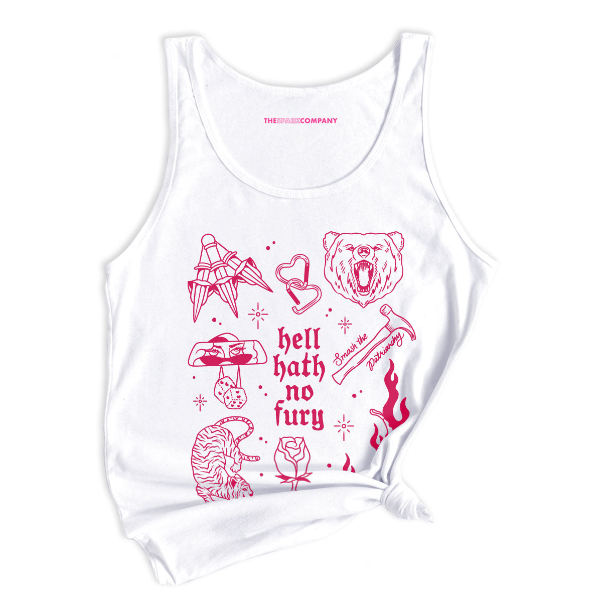 Femme Fatale Tank Top-Feminist Apparel, Feminist Clothing, Feminist Tank, 03980-The Spark Company