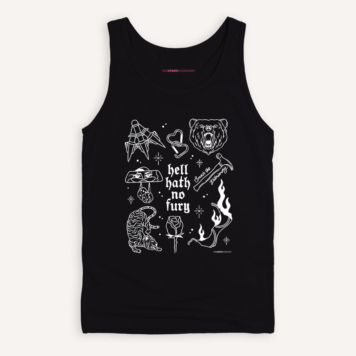 Femme Fatale Tank Top-Feminist Apparel, Feminist Clothing, Feminist Tank, 03980-The Spark Company
