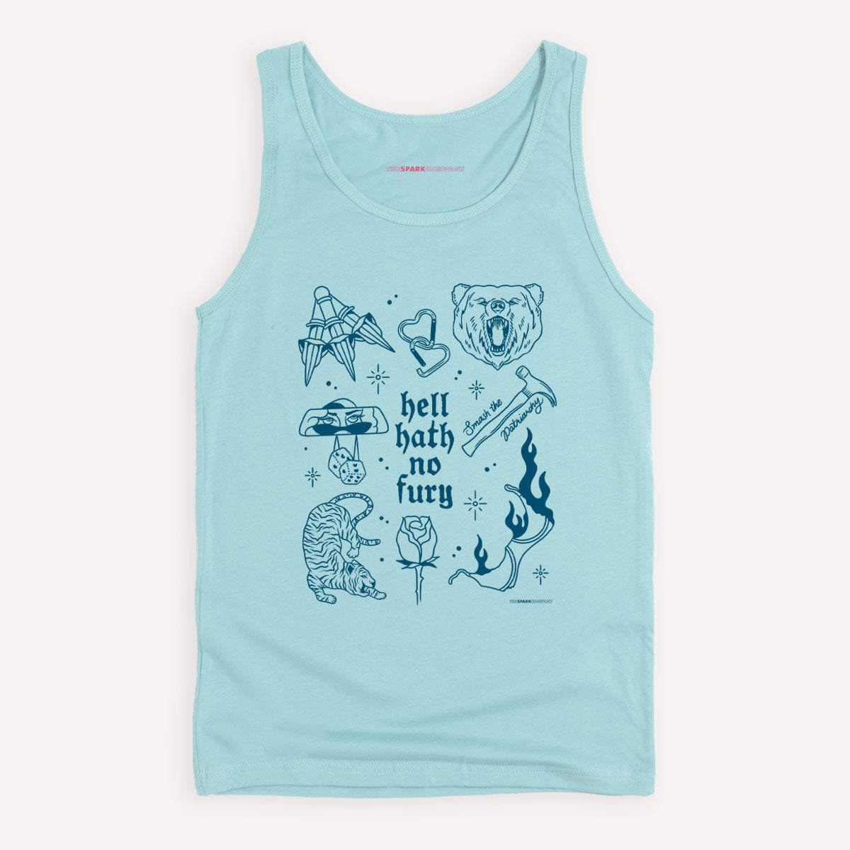Femme Fatale Tank Top-Feminist Apparel, Feminist Clothing, Feminist Tank, 03980-The Spark Company