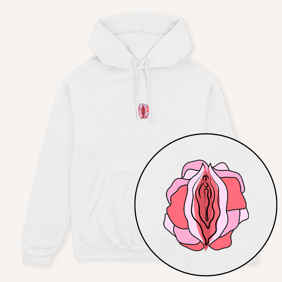 Flower Power Hoodie-Feminist Apparel, Feminist Clothing, Feminist Hoodie, JH001-The Spark Company