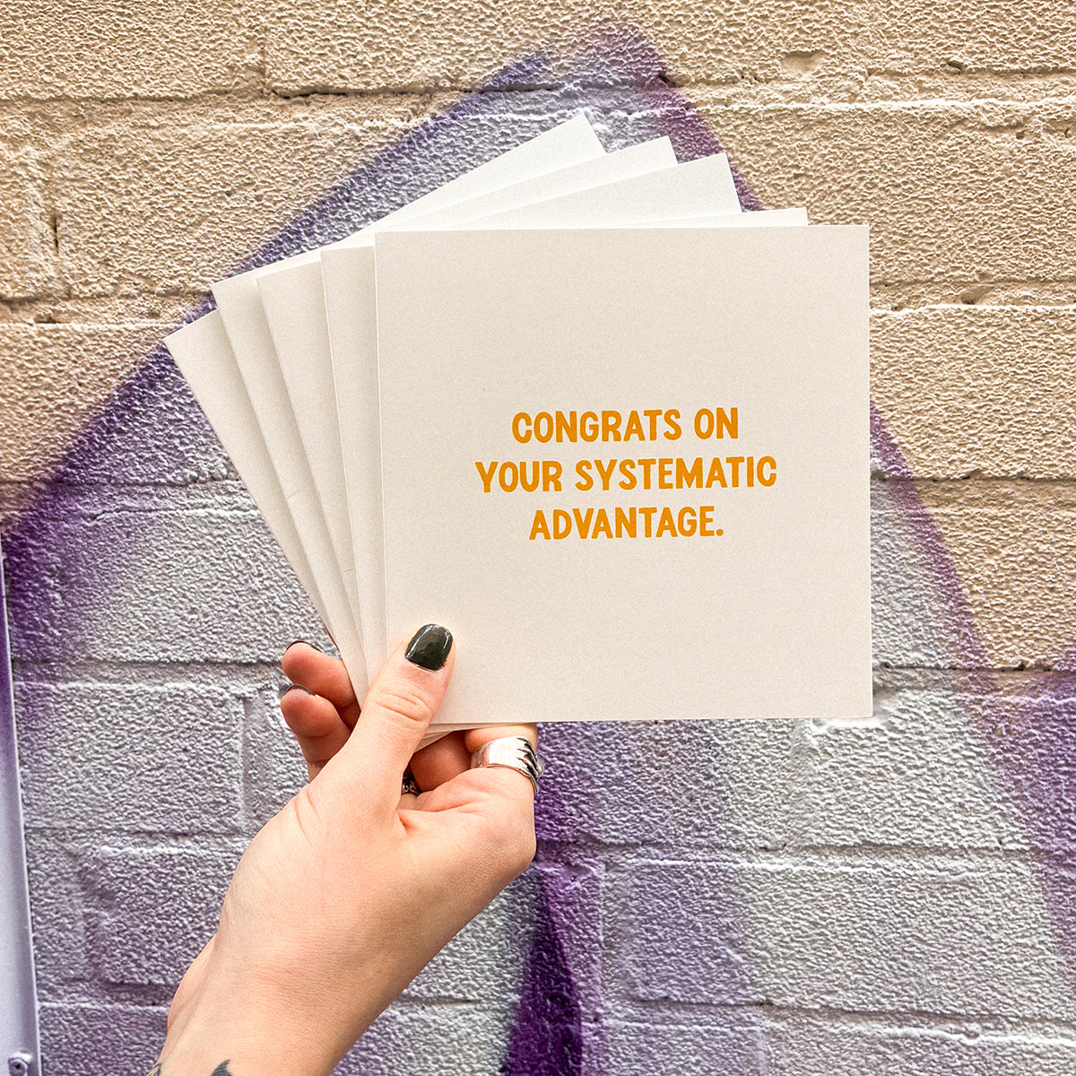 For Men Greeting Cards (5 Pack)-Feminist Apparel, Feminist Gift, Feminist Greeting Cards-The Spark Company
