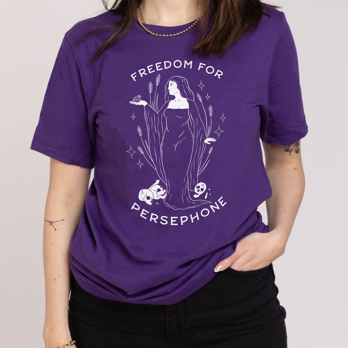 Freedom For Persephone T-Shirt-Feminist Apparel, Feminist Clothing, Feminist T Shirt, BC3001-The Spark Company