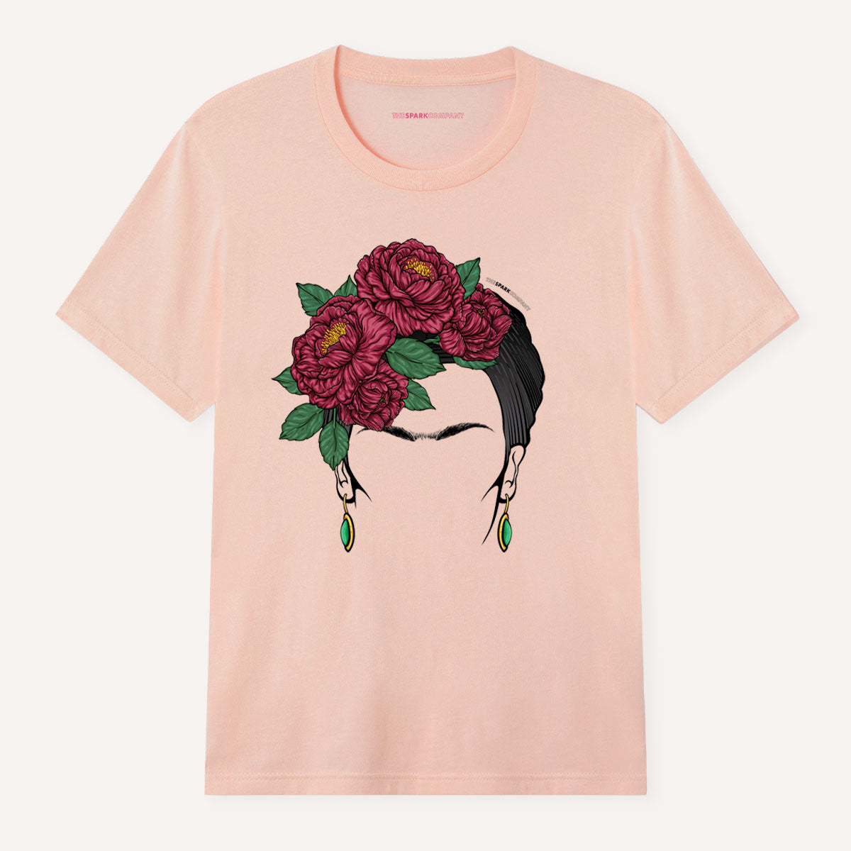 Frida Portrait T-Shirt-Feminist Apparel, Feminist Clothing, Feminist T Shirt, BC3001-The Spark Company