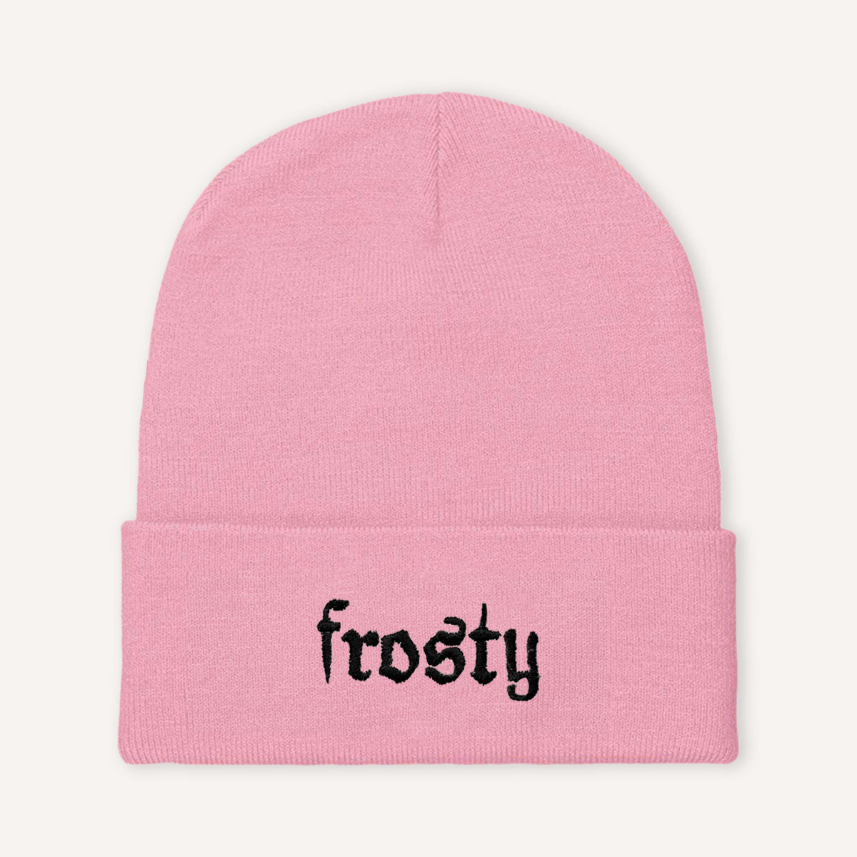 Frosty Embroidered Beanie Hat-Feminist Apparel, Feminist Gift, Feminist Cuffed Beanie Hat, BB45-The Spark Company
