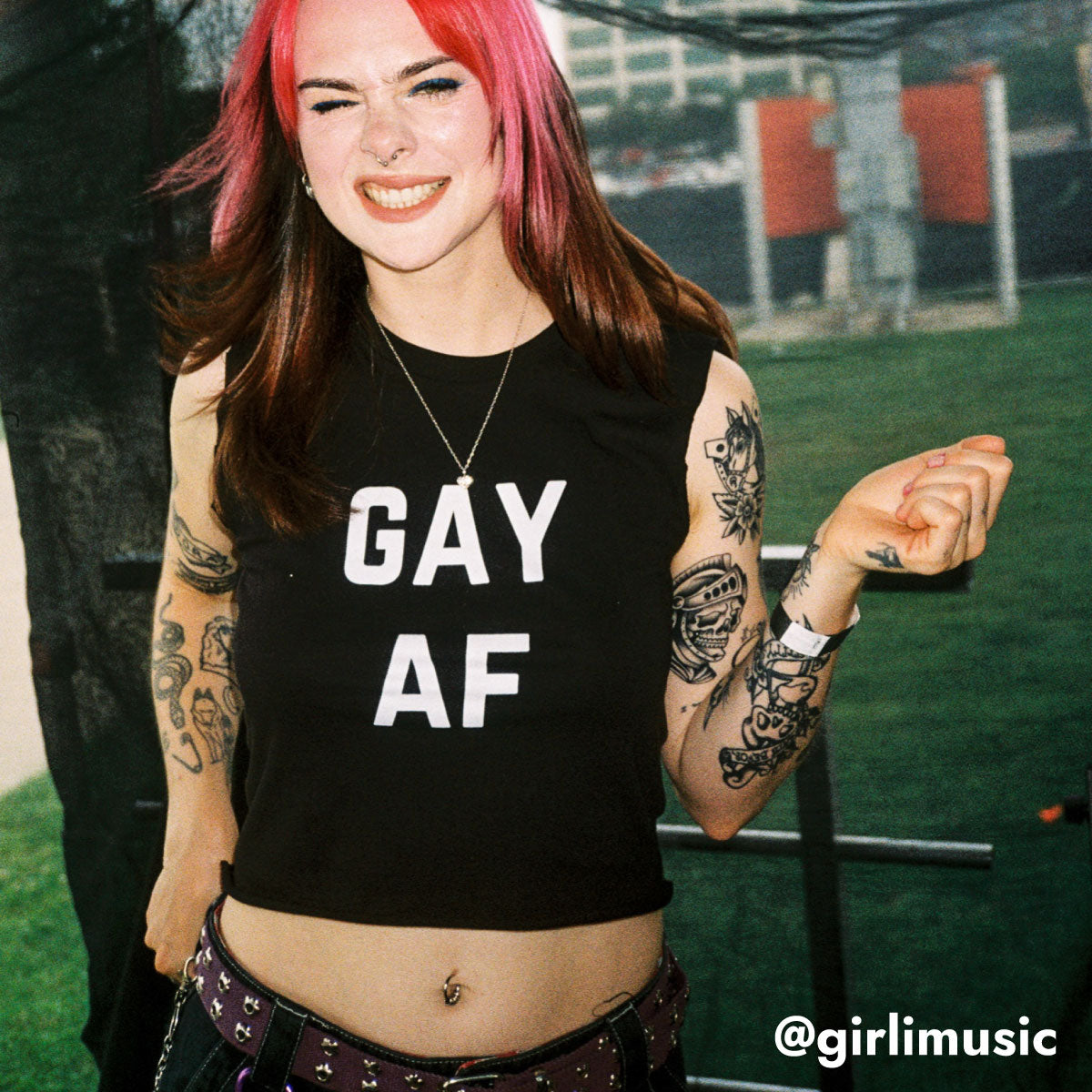 Gay AF T-Shirt-LGBT Apparel, LGBT Clothing, LGBT T Shirt, BC3001-The Spark Company