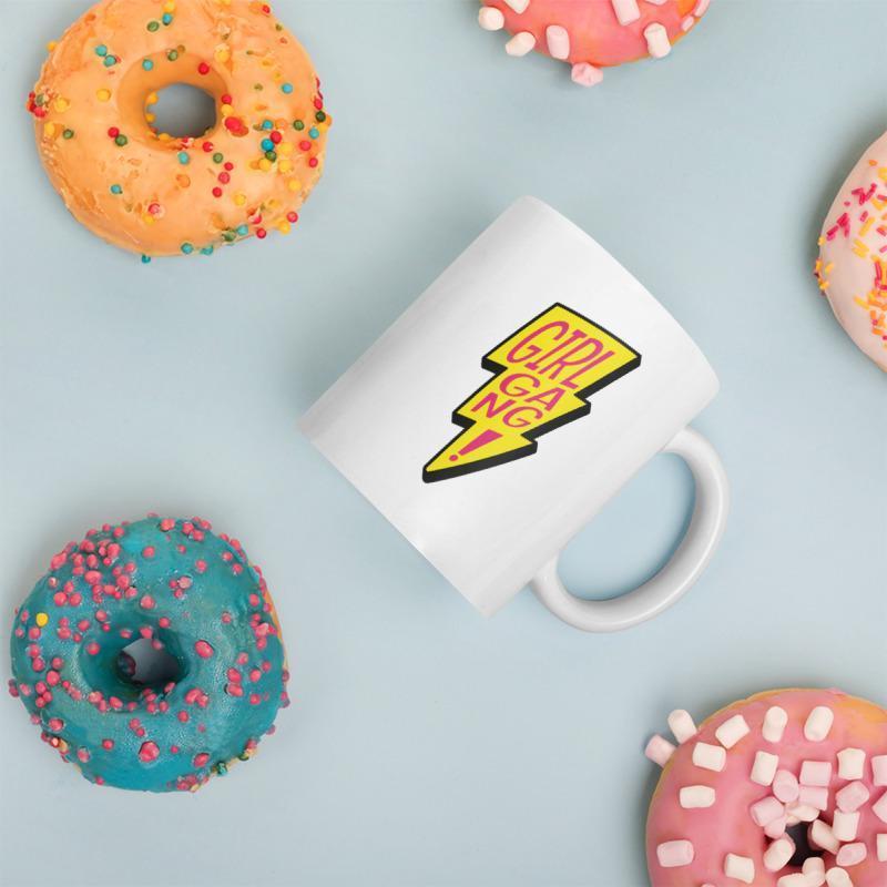 Girl Gang Mug-Feminist Apparel, Feminist Gift, Feminist Coffee Mug, 11oz White Ceramic-The Spark Company
