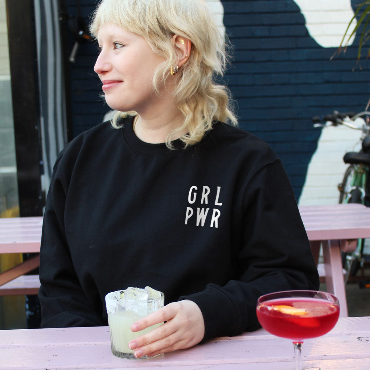 Girl Power Corner Sweatshirt-Feminist Apparel, Feminist Clothing, Feminist Sweatshirt, JH030-The Spark Company